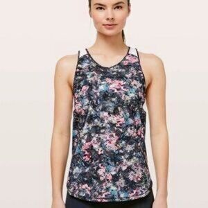 Lululemon Floral Mesh SculpTank Top